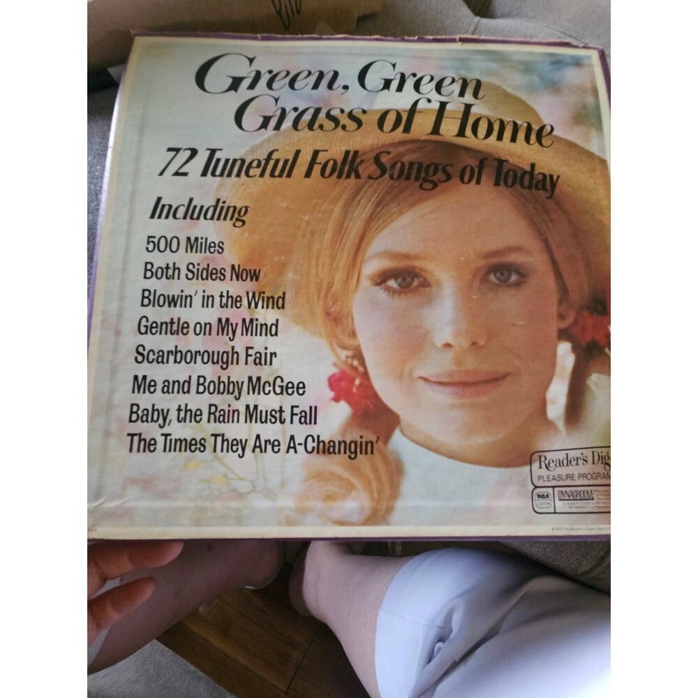 Green Green Grass of Home 72 Tuneful Folk Songs Vinyl Record Set